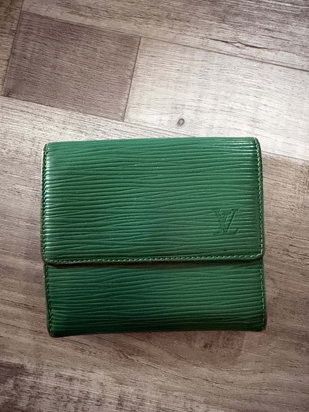 Louis Vuitton Green Epi Leather Compact Wallet